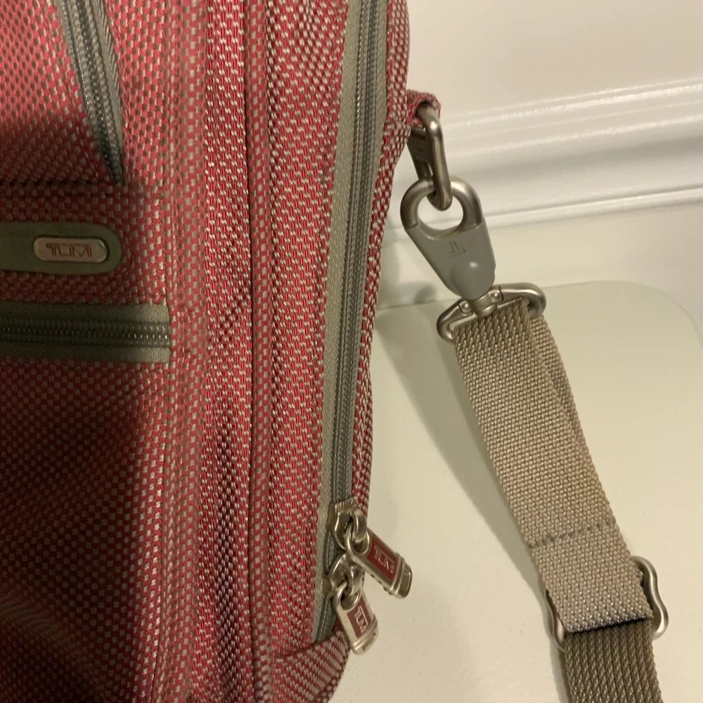 Tumi Men's Alpha Crossbody/Messenger/Travel Bag -Red Ballistic Nylon